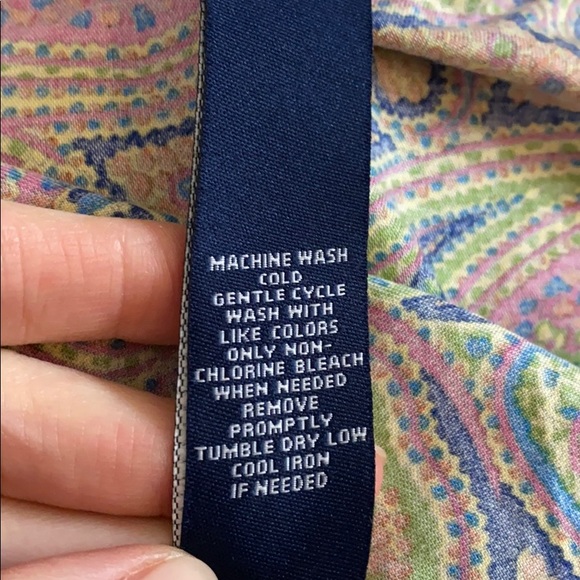 CHAPS no-iron button-down blouse sz. PL - Picture 6 of 6